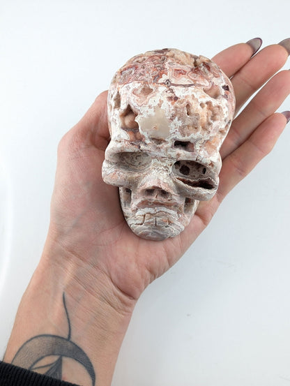 Crâne crazy agate - Aurore Lune 