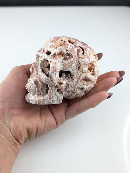 Crâne crazy agate - Aurore Lune 