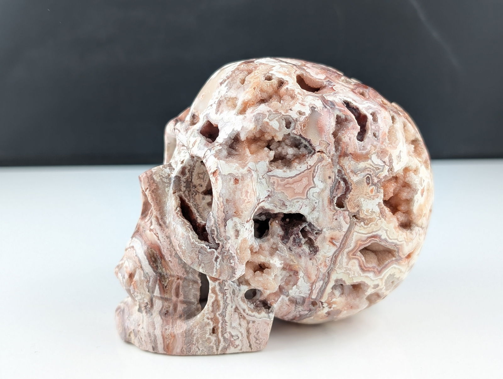 Crâne crazy agate - Aurore Lune 