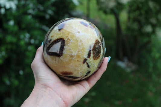 Enorme Sphère de septaria 1.802 kg 11 cm choisir COLIS - Aurore Lune 