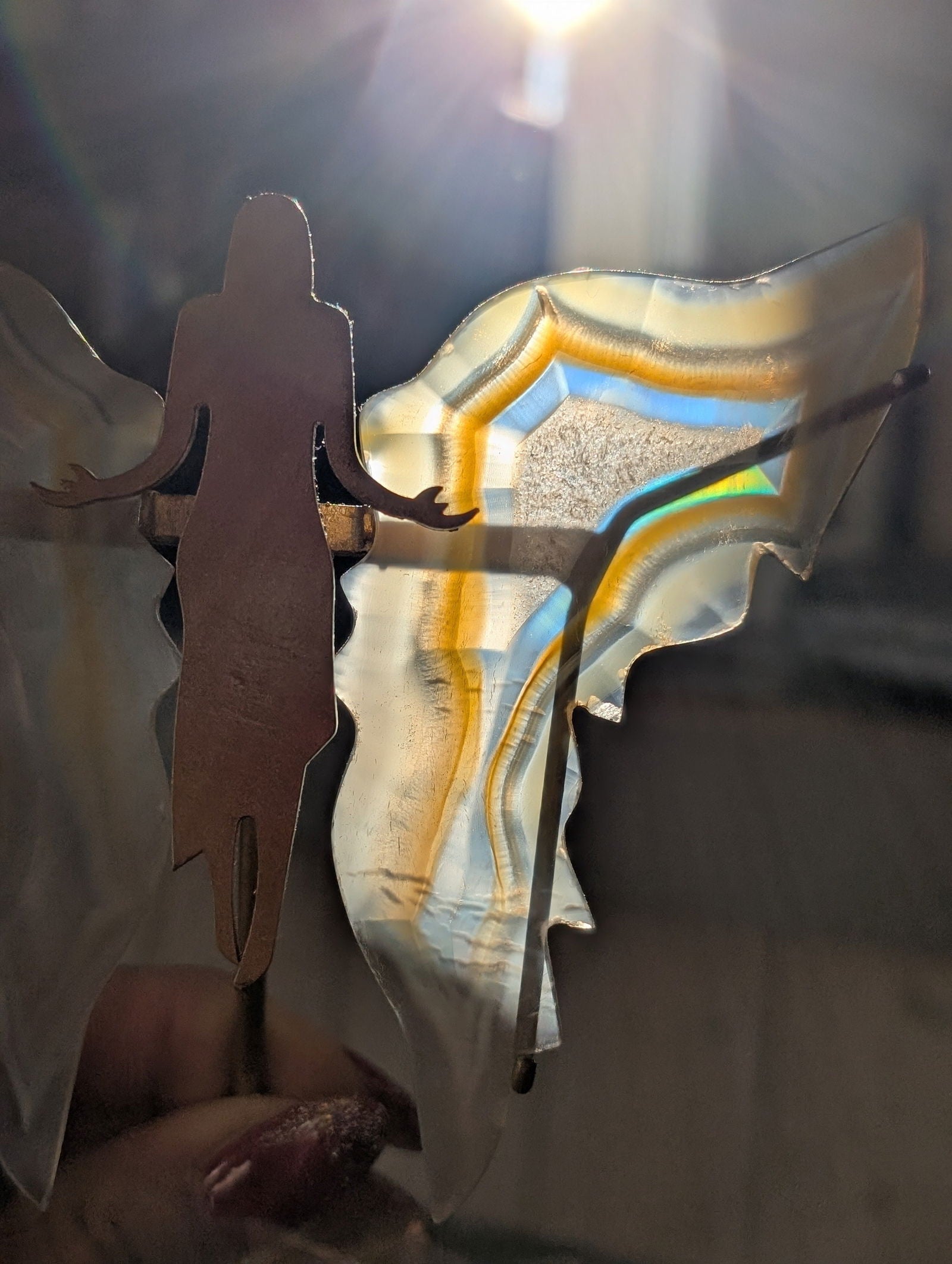 Fée ange iris arc en ciel ou agate iris - Aurore Lune 