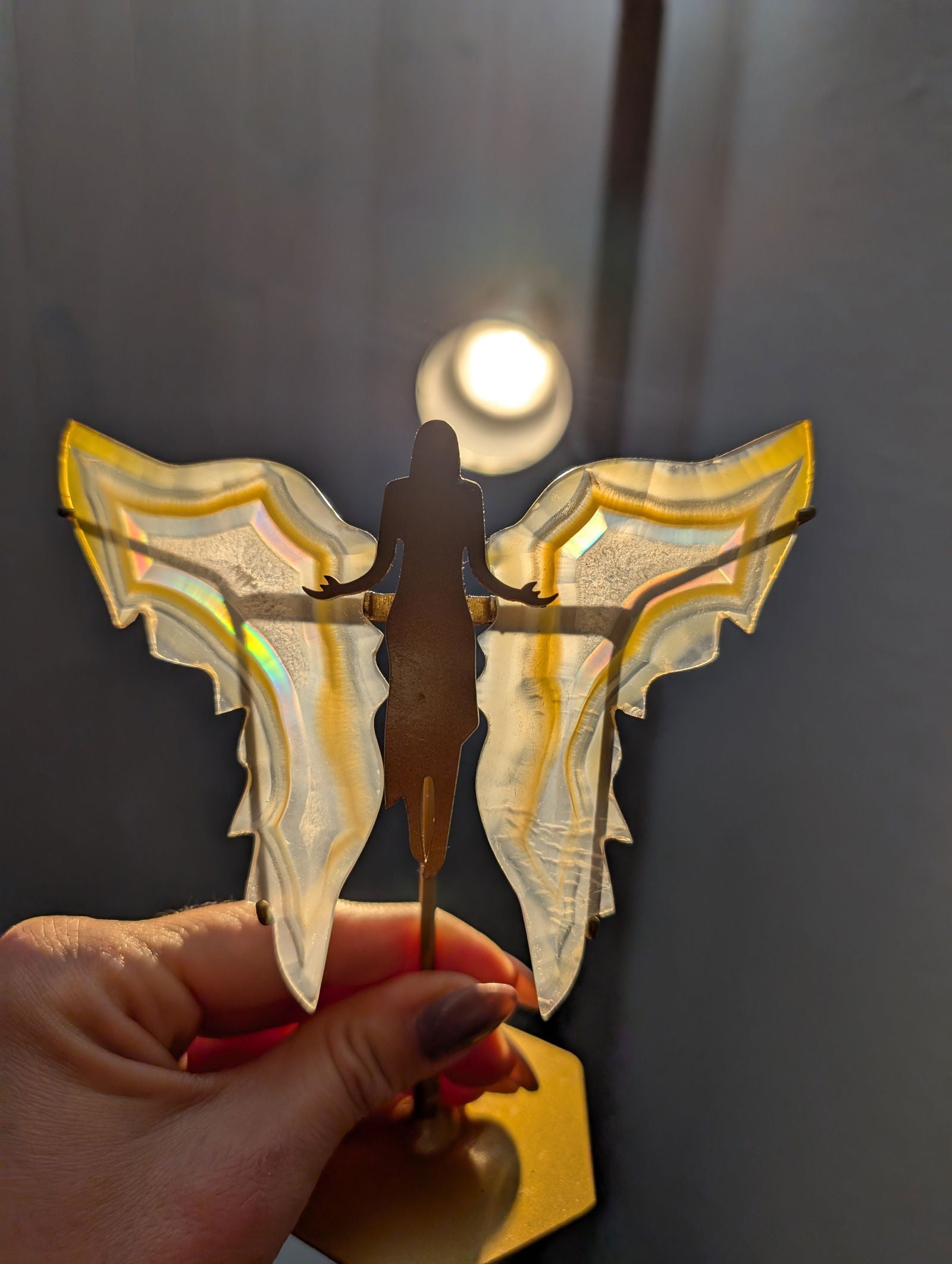 Fée ange iris arc en ciel ou agate iris - Aurore Lune 