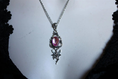 Fée des clématites - collier fantaisie - Aurore Lune 