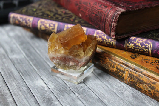 Fluorite sur socle - Aurore Lune 