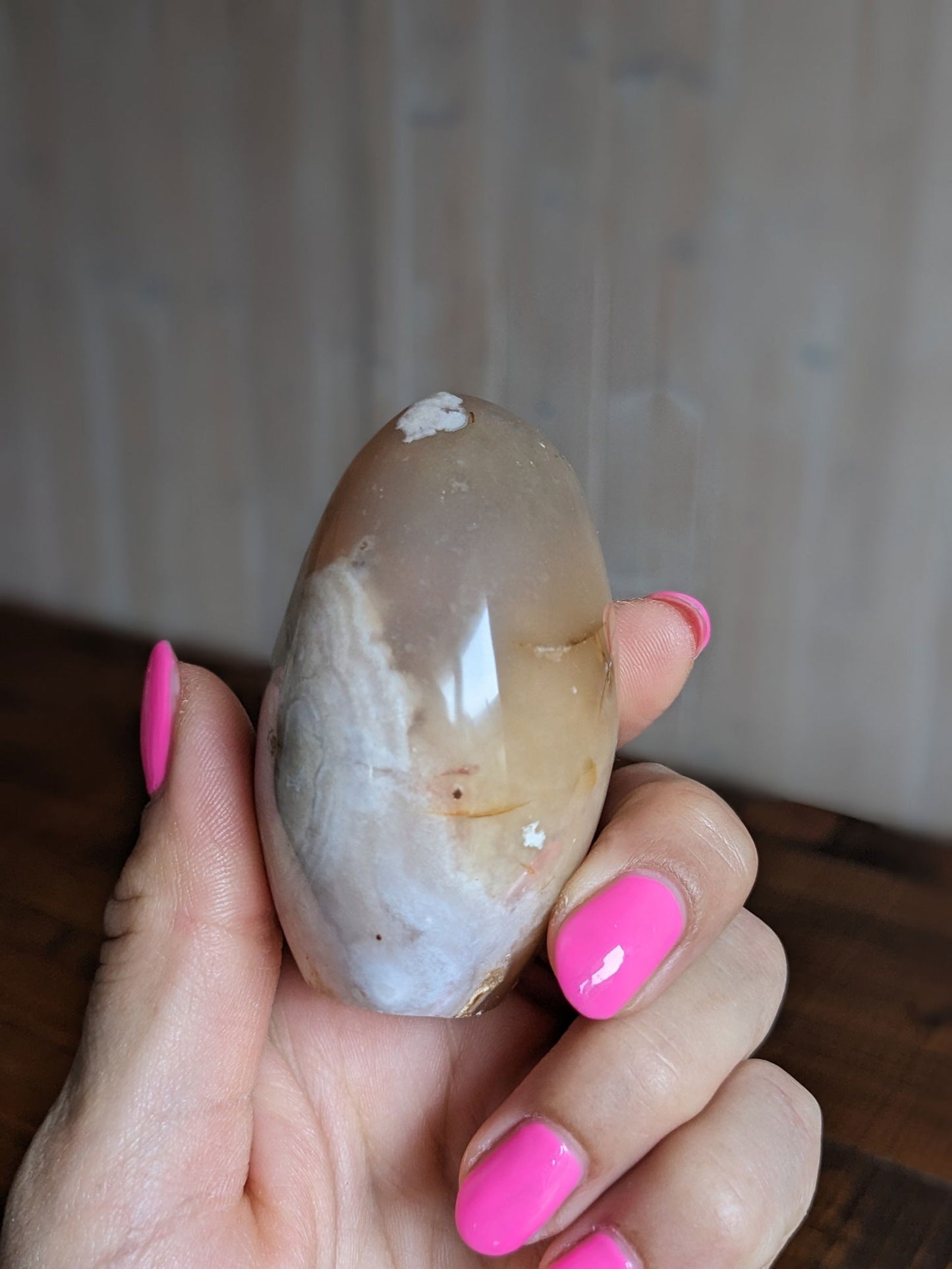 Forme libre agate sakura - Aurore Lune 