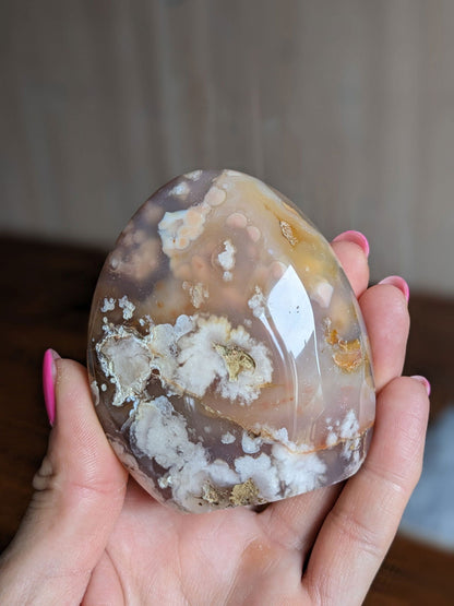 Forme libre agate sakura - Aurore Lune 