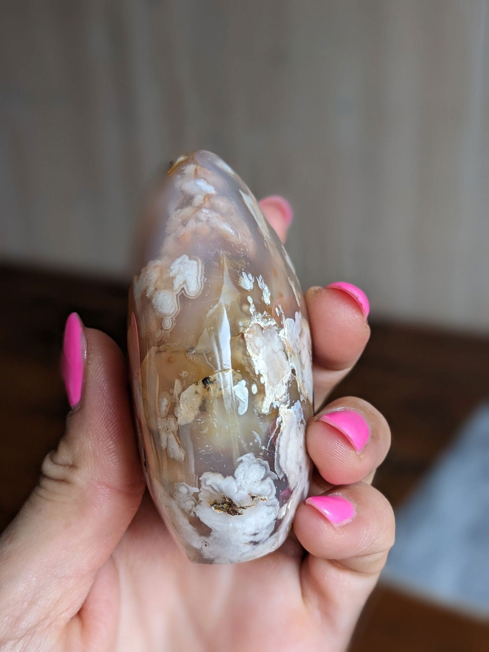 Forme libre agate sakura - Aurore Lune 