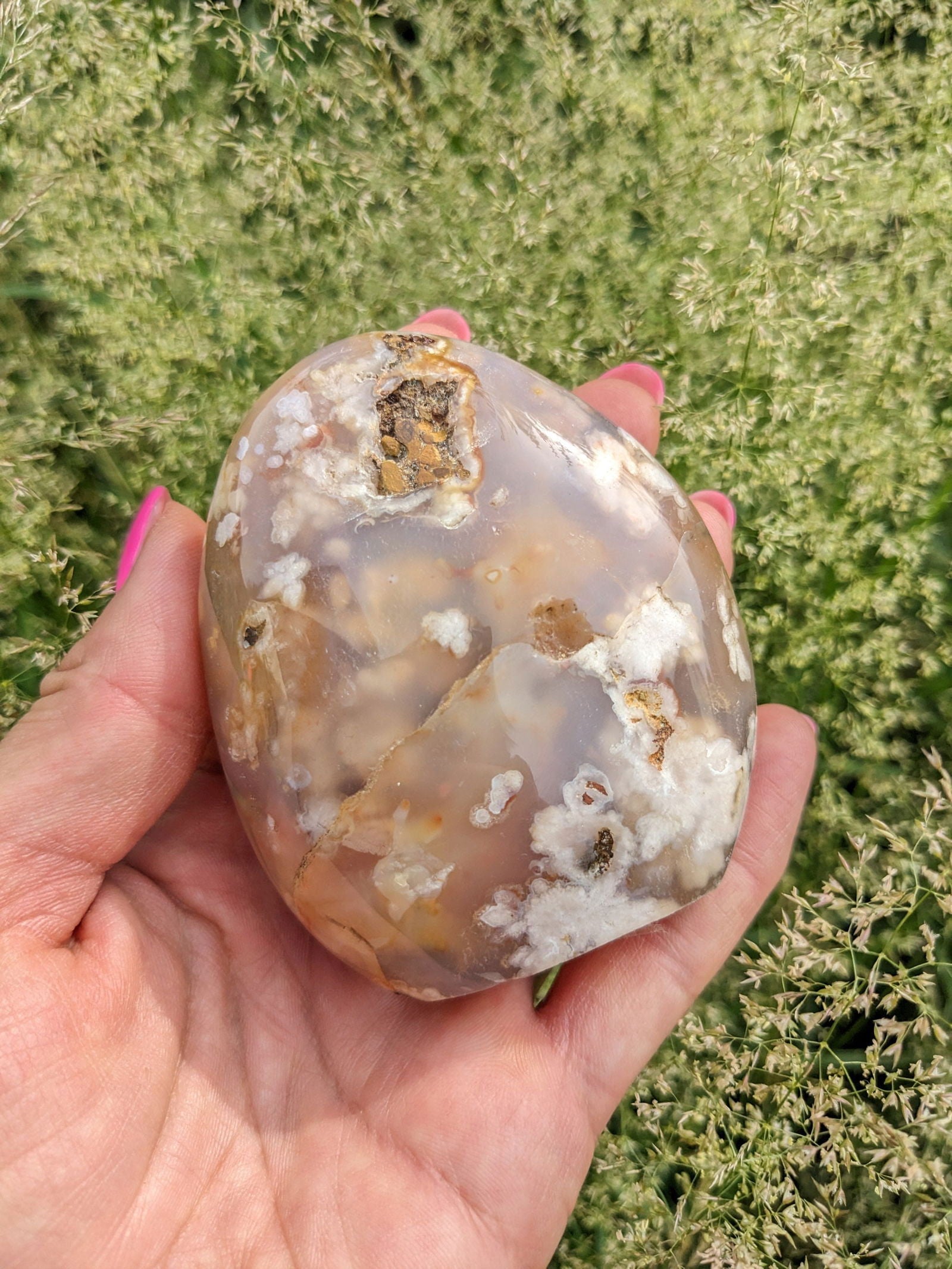 Forme libre agate sakura - Aurore Lune 