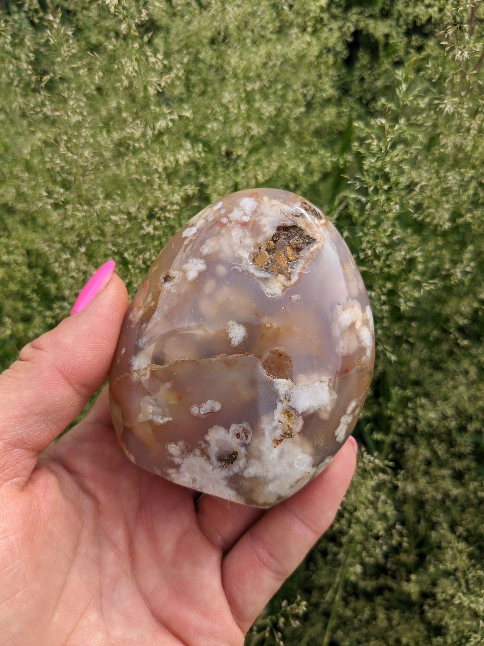 Forme libre agate sakura - Aurore Lune 
