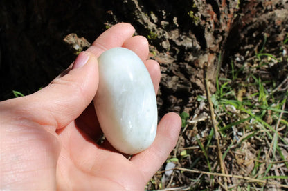 Galets feldspaths avec  garniérite au choix menu déroulant - Aurore Lune 