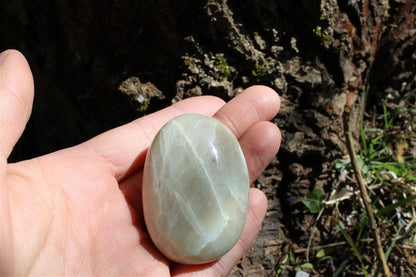 Galets feldspaths avec  garniérite au choix menu déroulant - Aurore Lune 