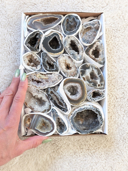 Géode agate au choix - Aurore Lune 