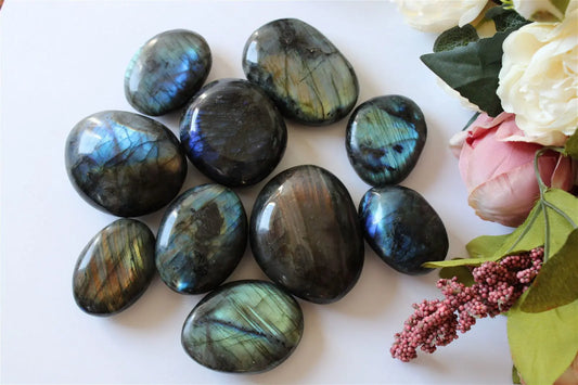 Grand Galet de labradorite - Aurore Lune 
