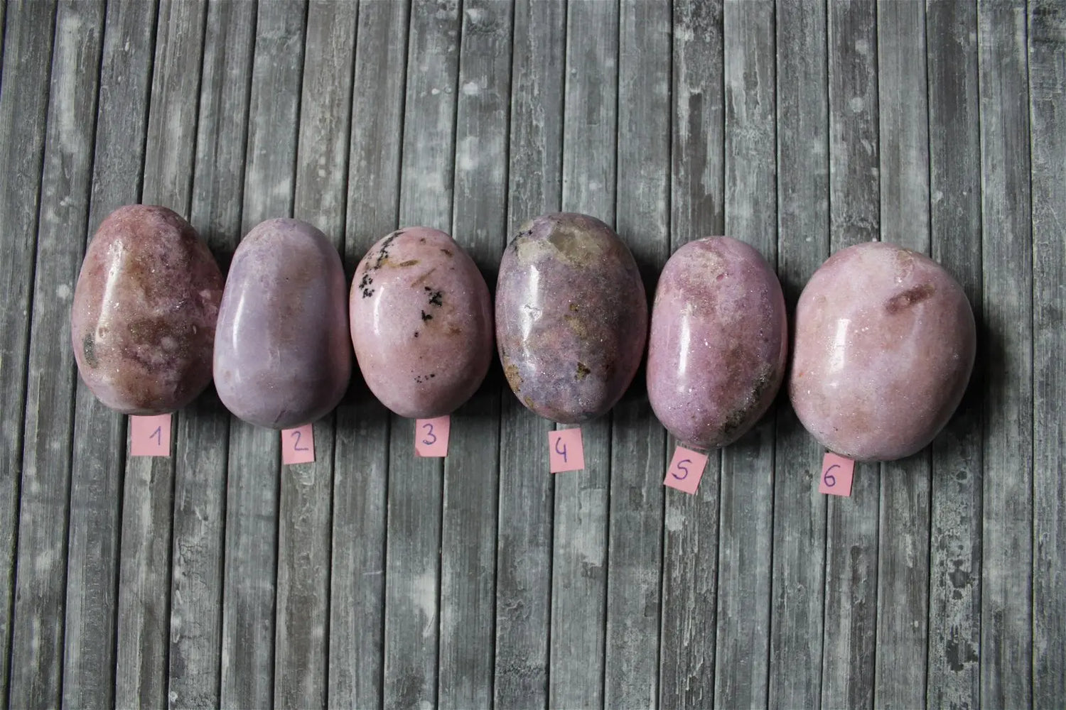 Grand galet de lépidolite tons roses AU CHOIX - Aurore Lune 