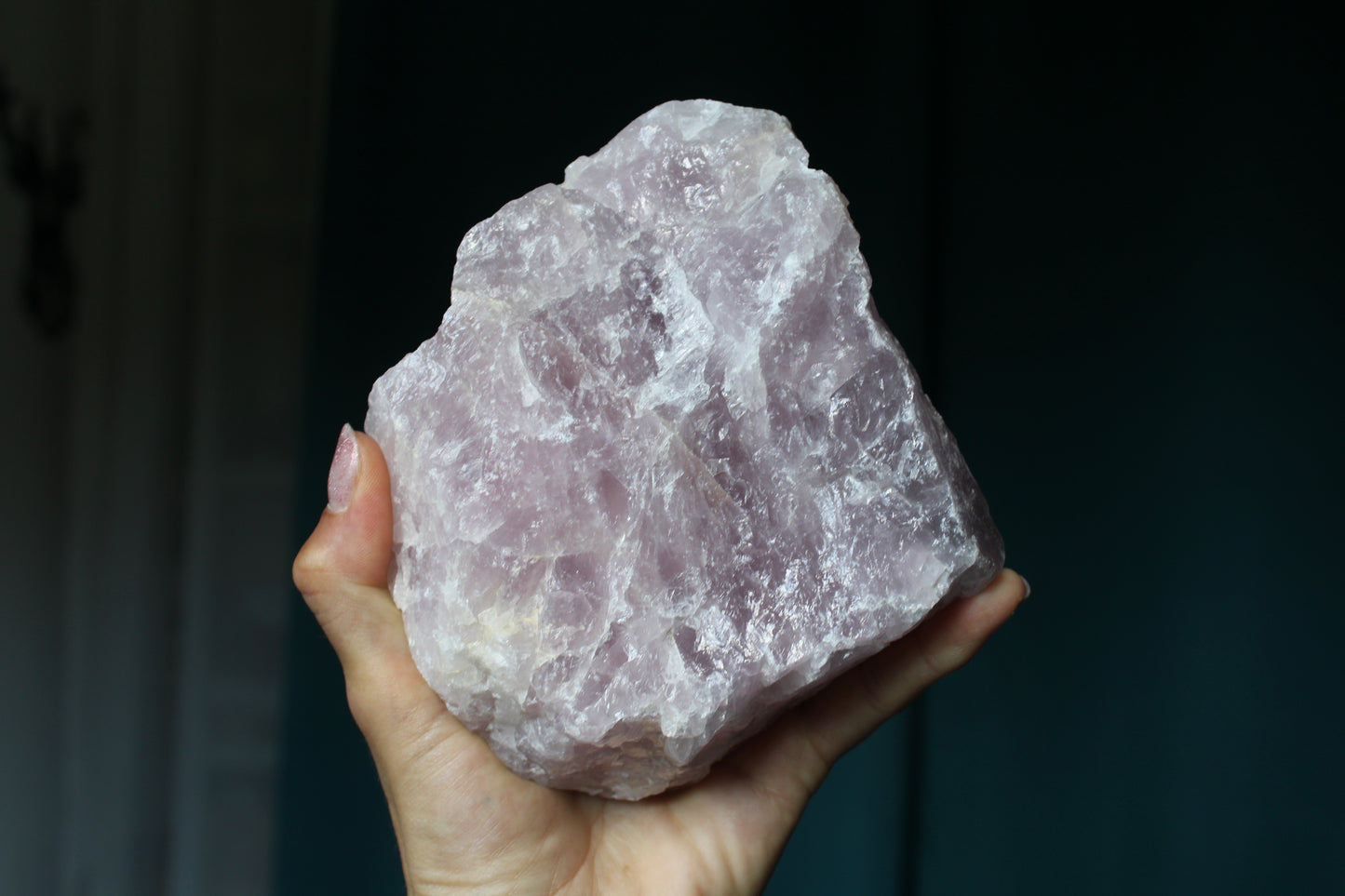 1 morceau brut de quartz rose 1.6 kg
