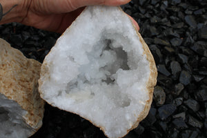 1 géode de cristal de roche - 2 morceaux au choix