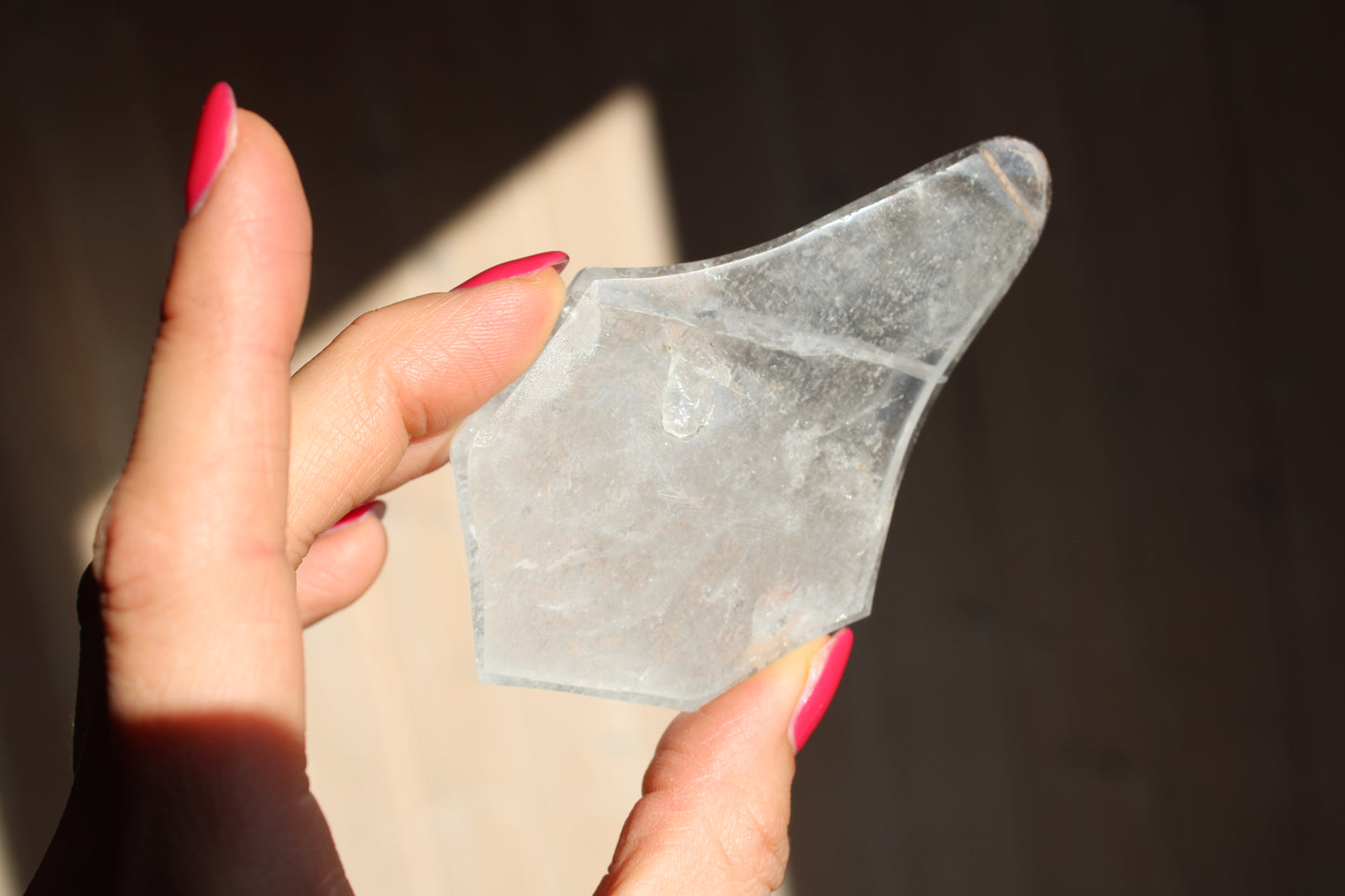 1 cristal de roche forme originale