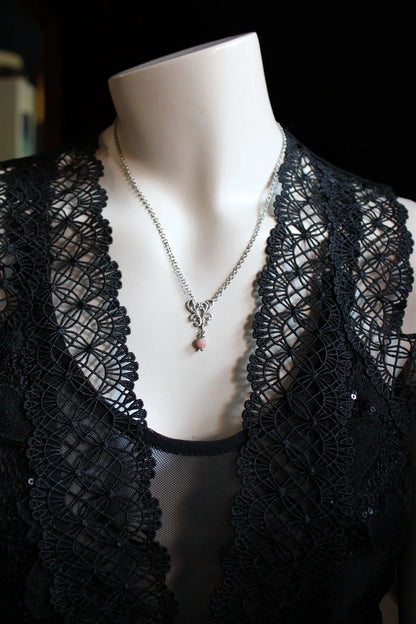 LES ÉPURÉS - collier rhodochrosite - Aurore Lune 