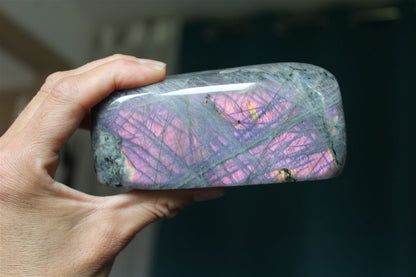 Labradorite à poser 500gr. 12 cm - Aurore Lune 