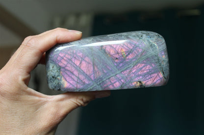 Labradorite à poser 500gr. 12 cm - Aurore Lune 