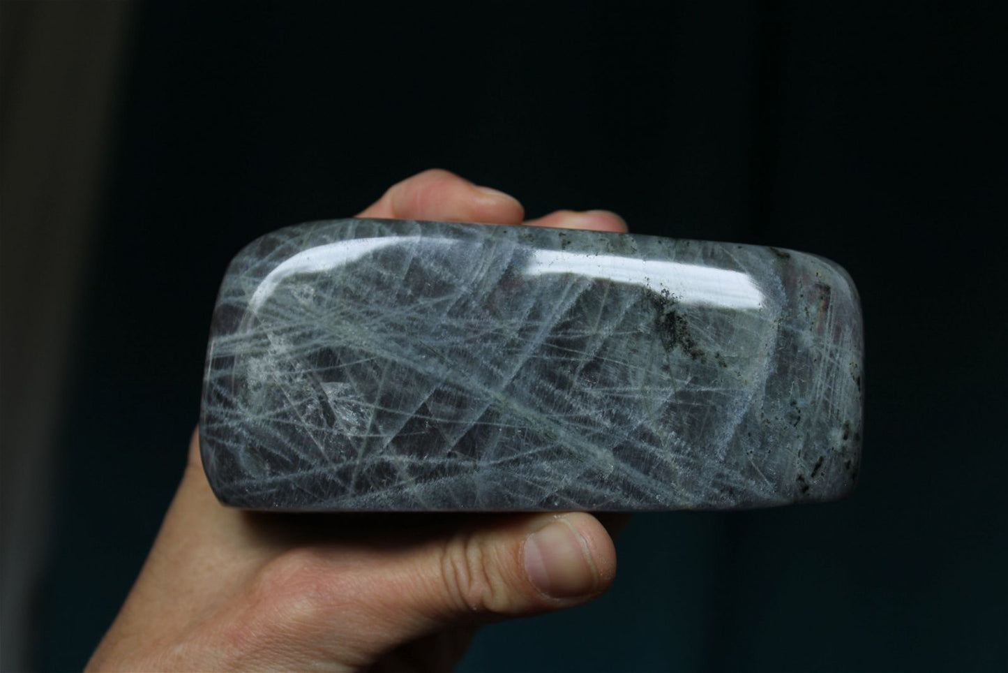 Labradorite à poser 500gr. 12 cm - Aurore Lune 