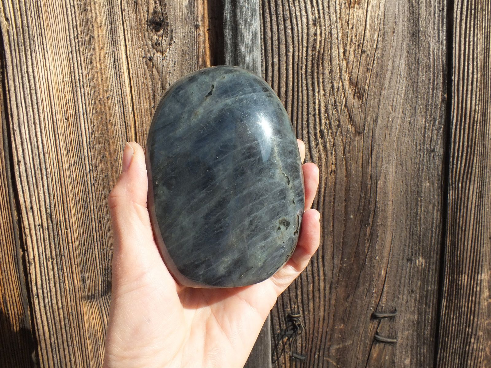 Labradorite bleue à poser - Aurore Lune 