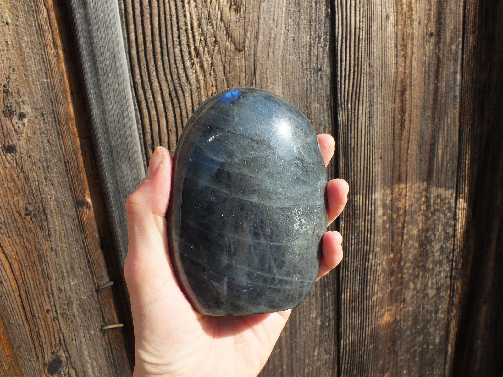 Labradorite bleue à poser - Aurore Lune 