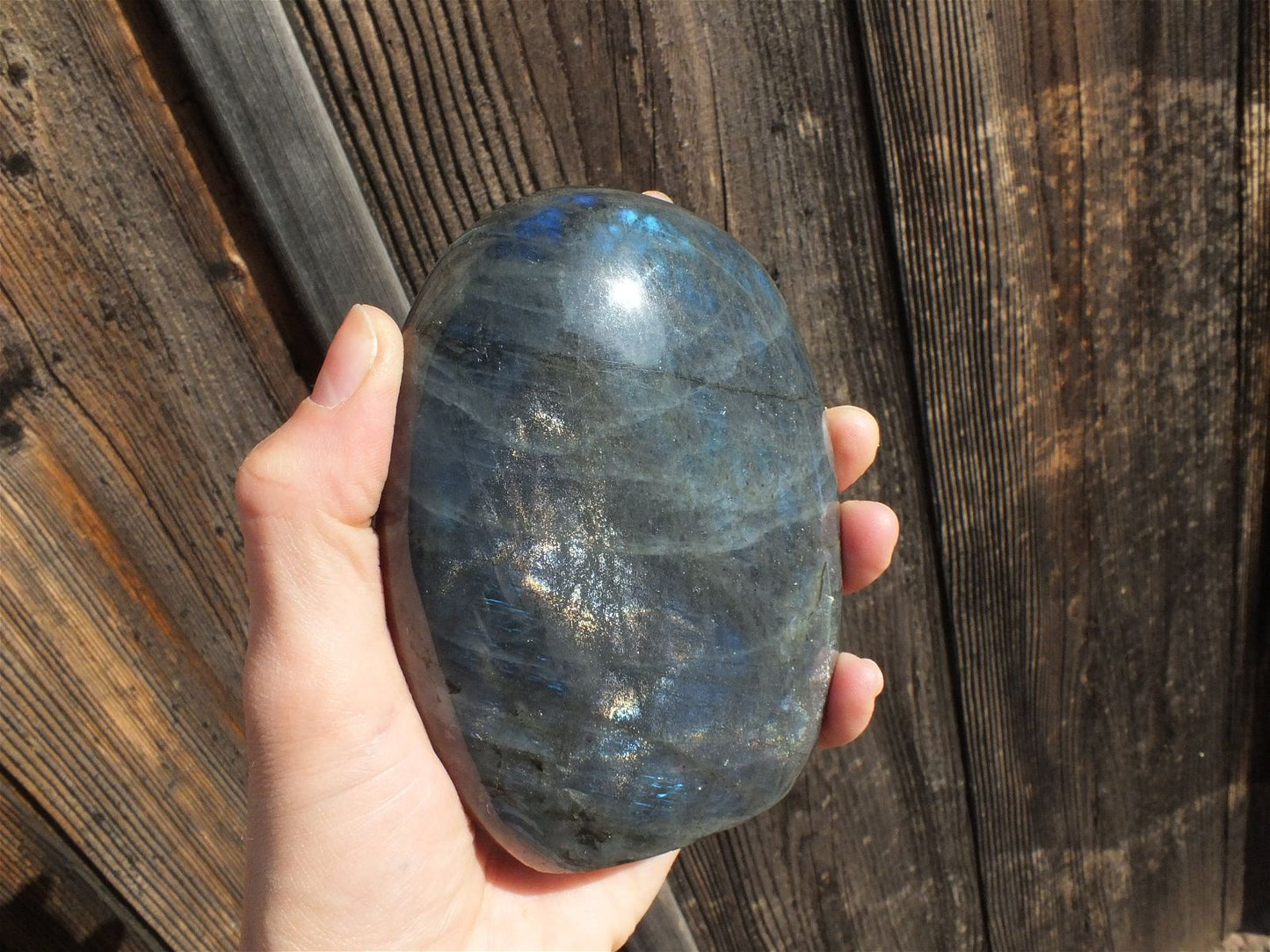 Labradorite bleue à poser - Aurore Lune 