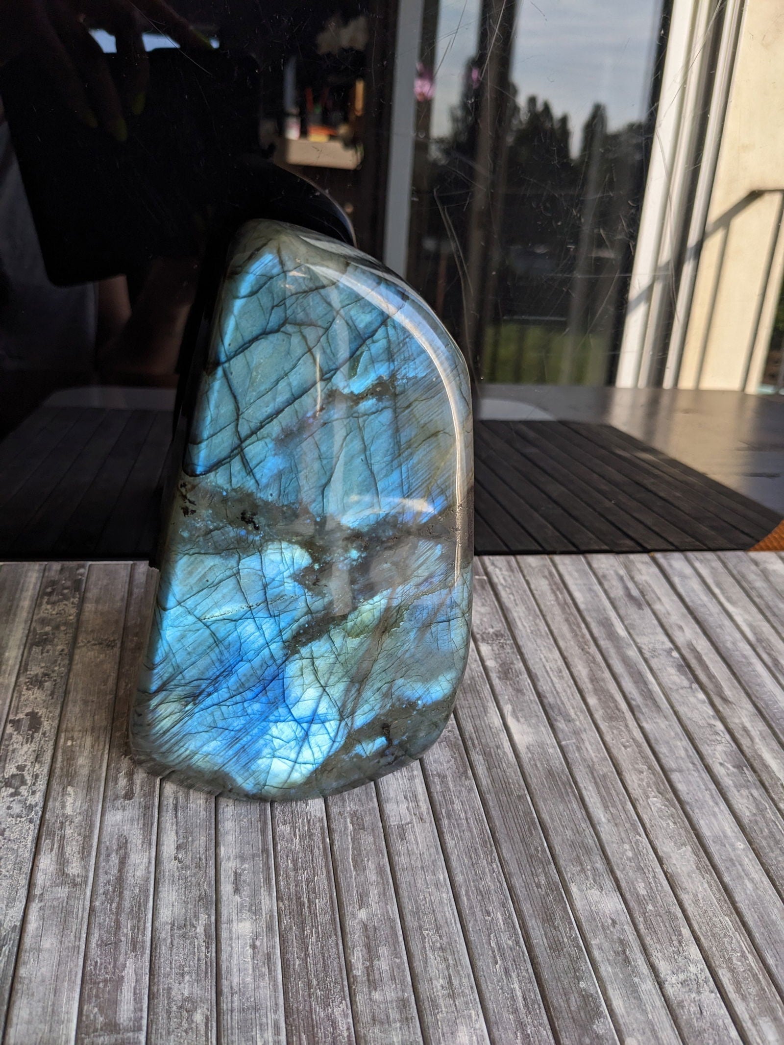 Labradorite bleue à poser 1.7 kg - Aurore Lune 