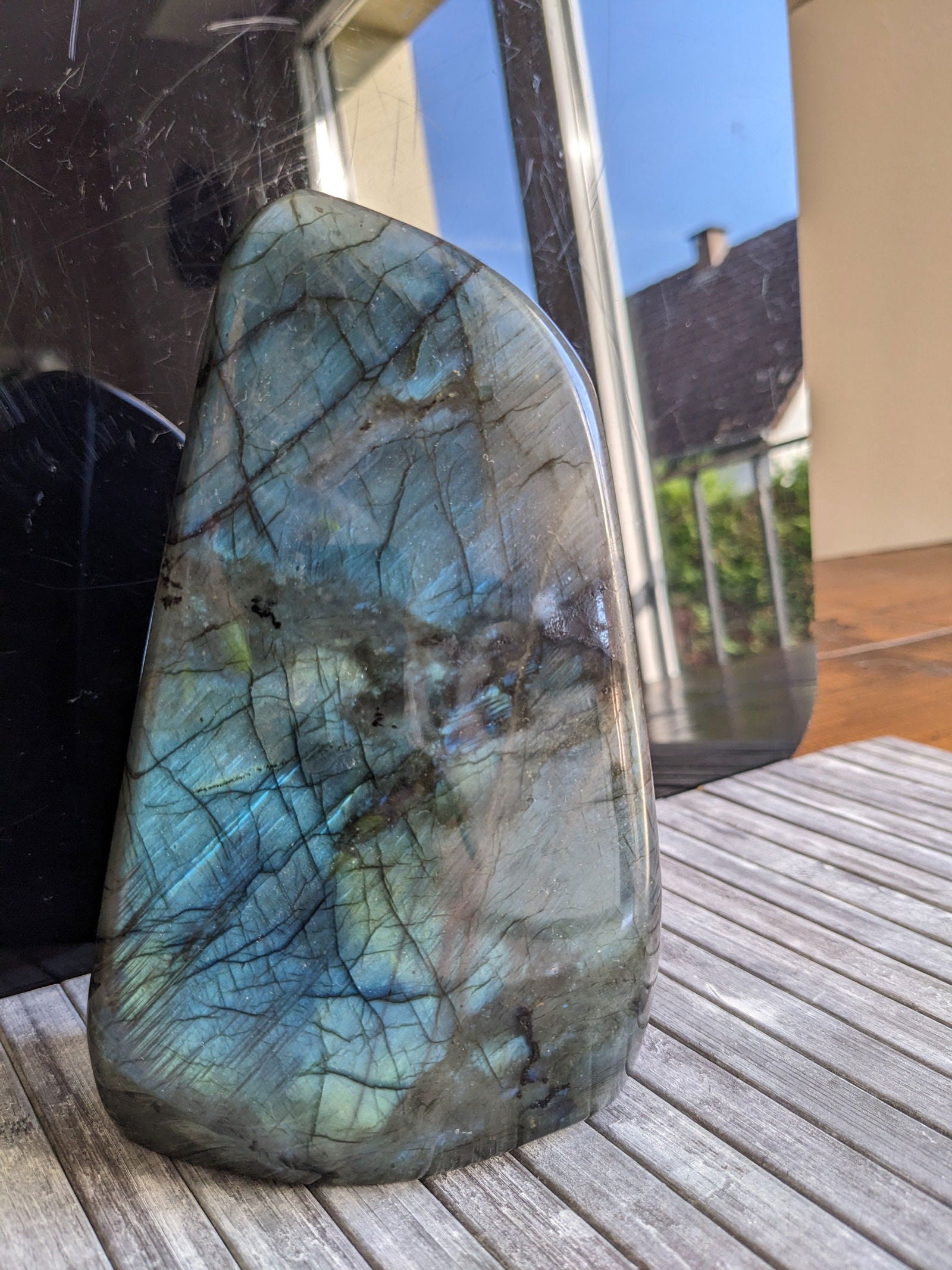 Labradorite bleue à poser 1.7 kg - Aurore Lune 