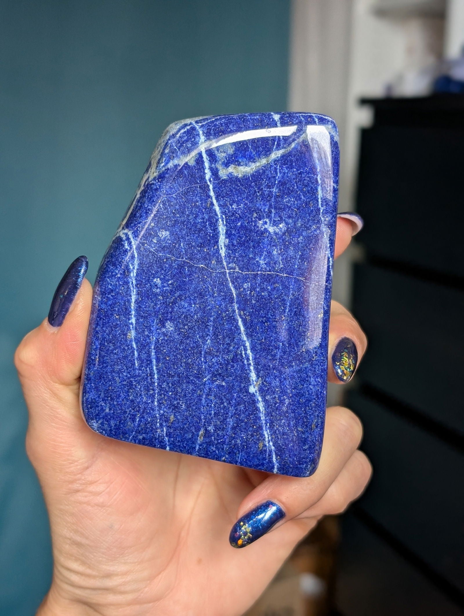Lapis lazuli à poser - Aurore Lune 