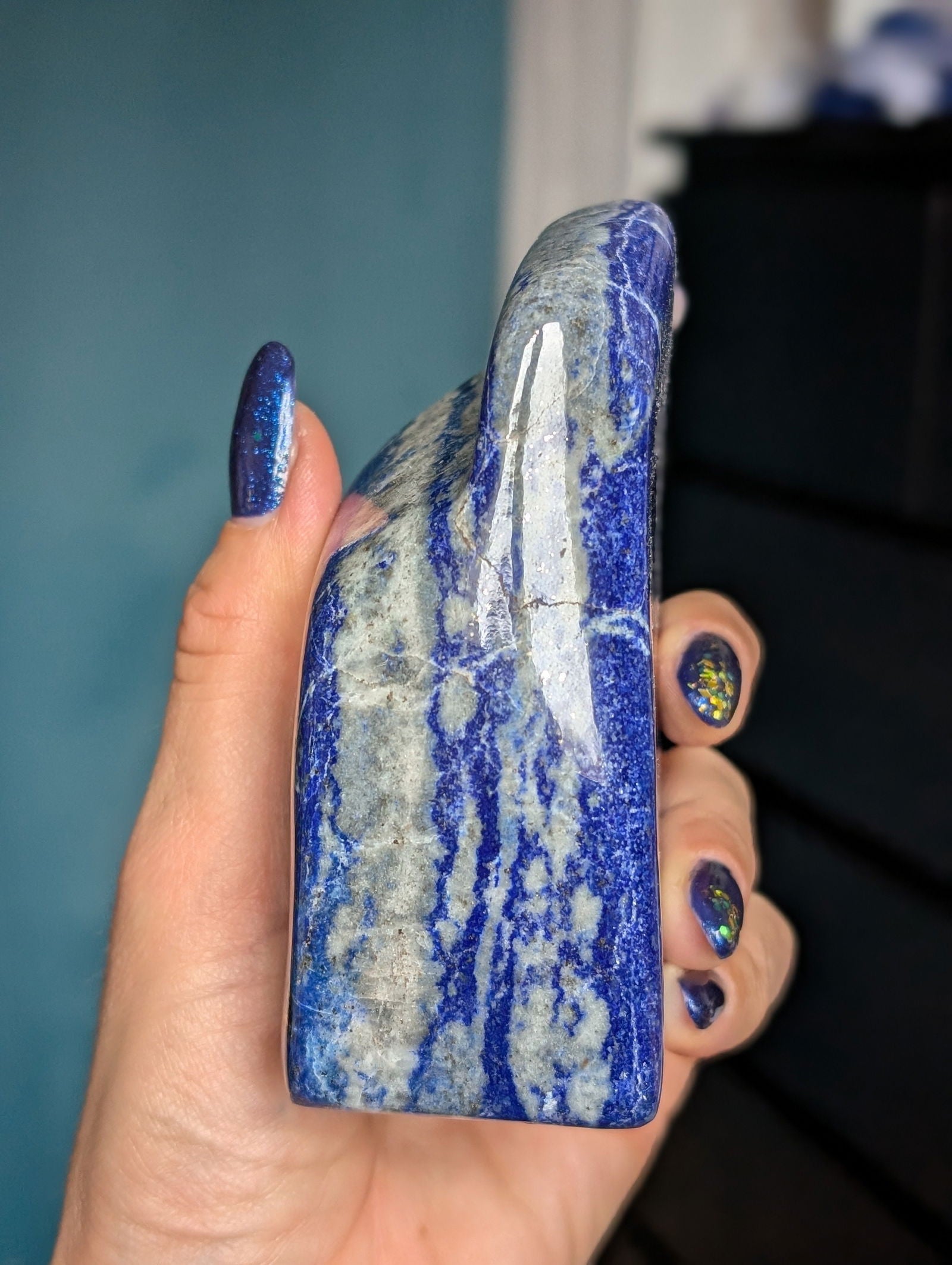 Lapis lazuli à poser - Aurore Lune 