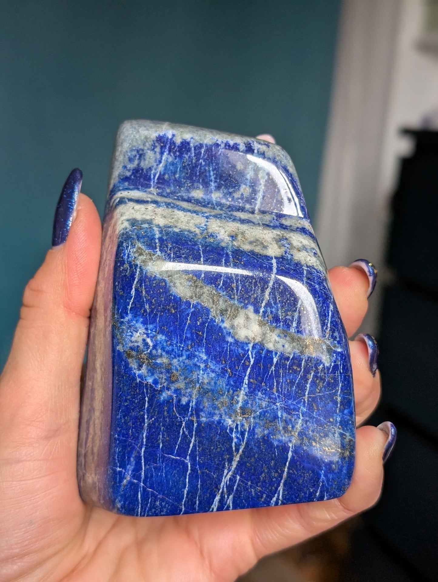 Lapis lazuli à poser - Aurore Lune 