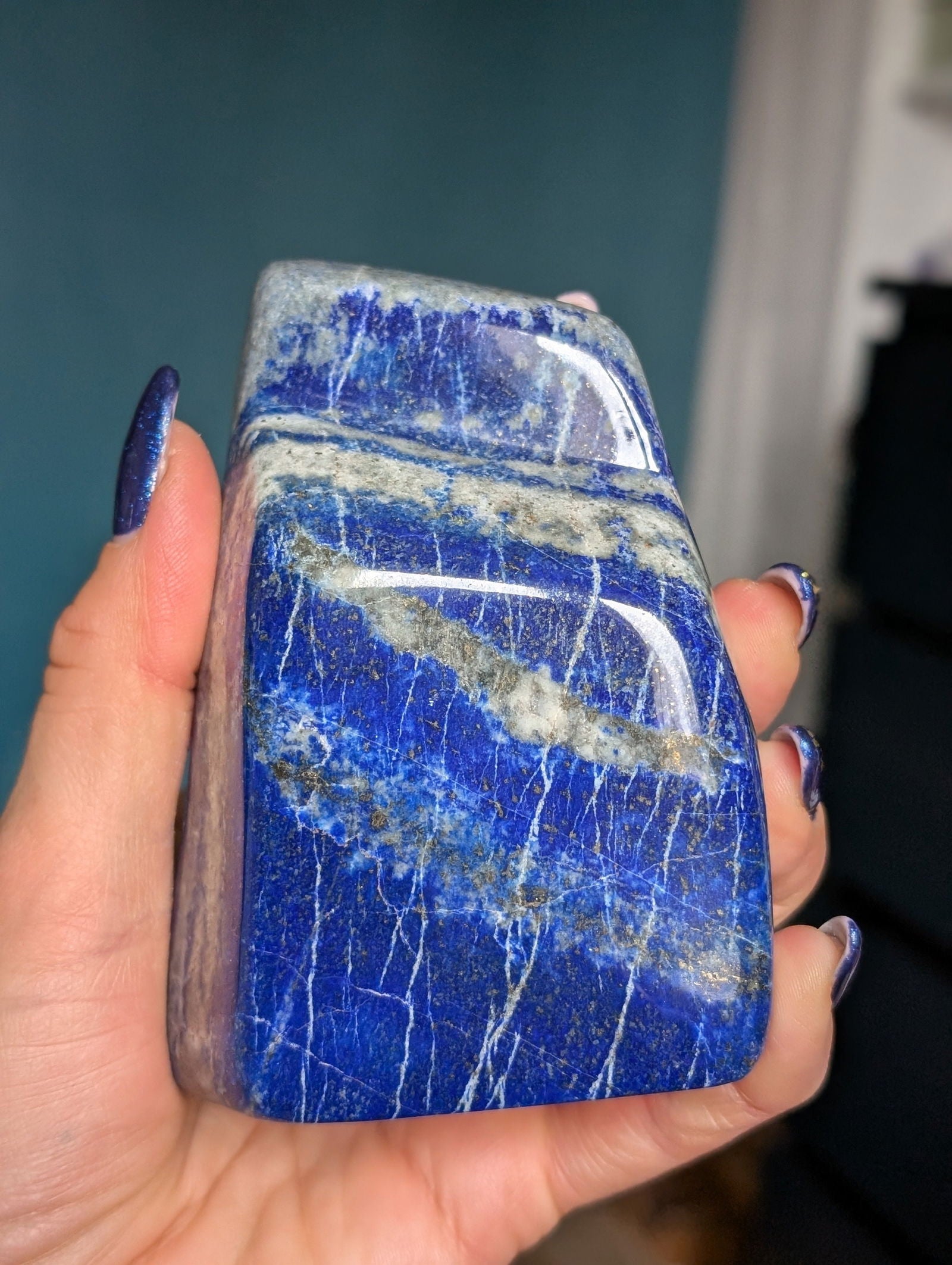 Lapis lazuli à poser - Aurore Lune 