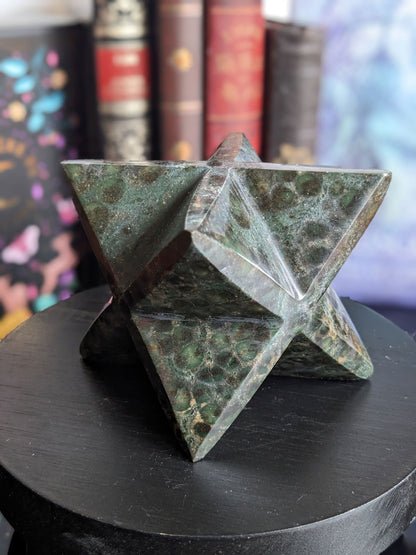 Merkaba en jaspe kambaba ou crocodile - Aurore Lune 