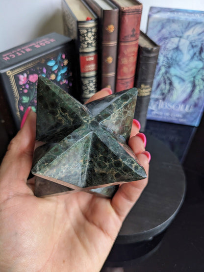 Merkaba en jaspe kambaba ou crocodile - Aurore Lune 