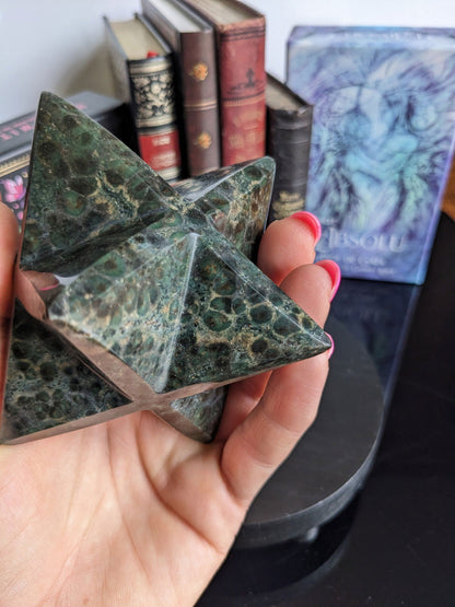 Merkaba en jaspe kambaba ou crocodile - Aurore Lune 