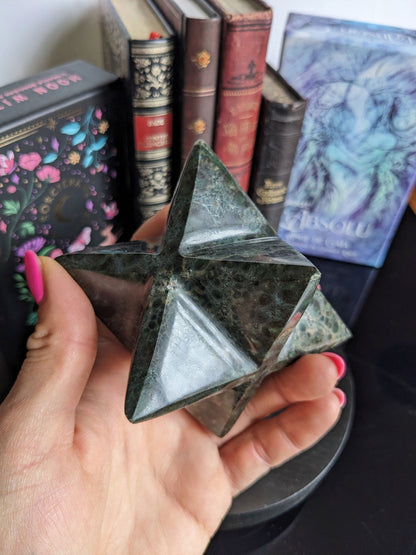 Merkaba en jaspe kambaba ou crocodile - Aurore Lune 