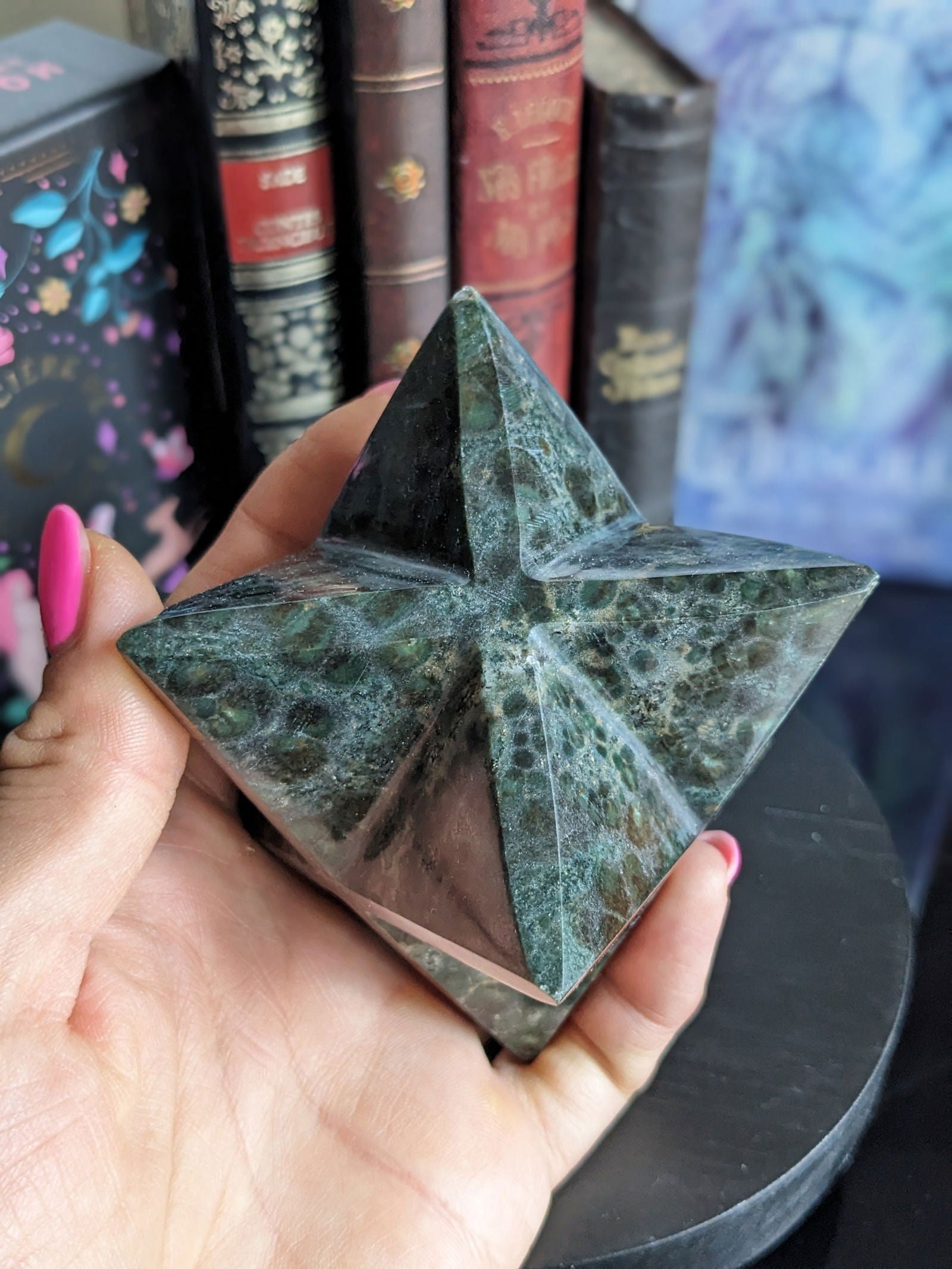 Merkaba en jaspe kambaba ou crocodile - Aurore Lune 