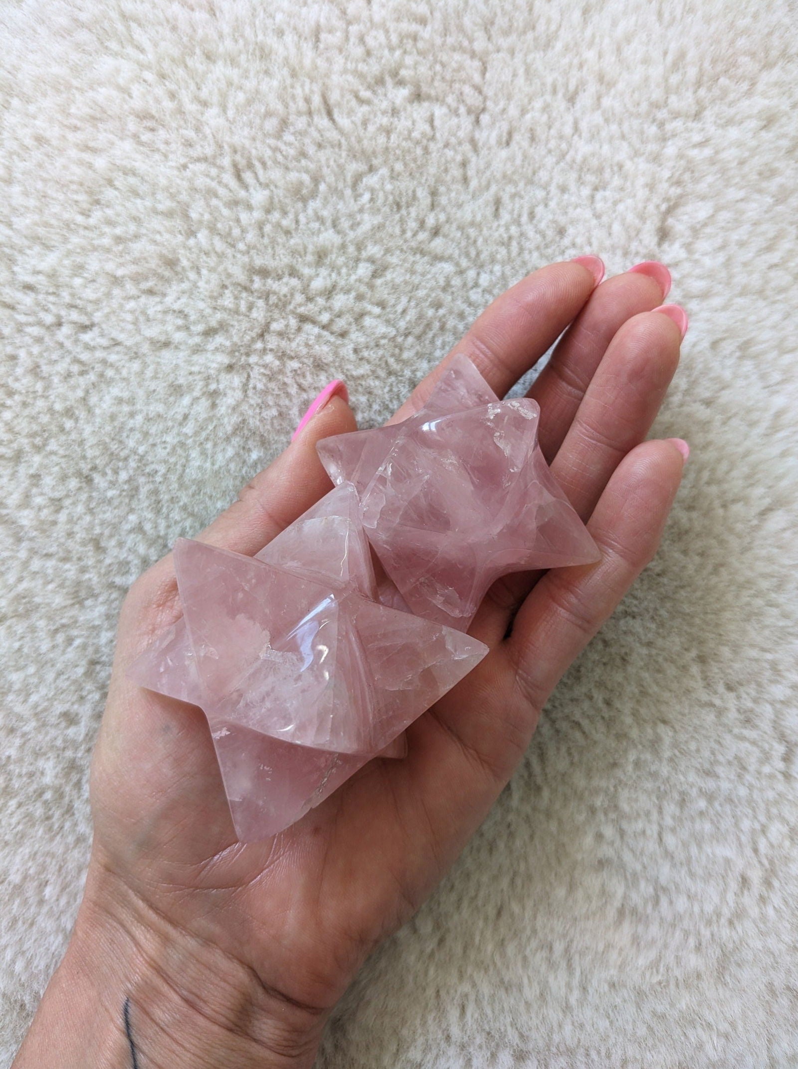 Merkaba quartz rose - Aurore Lune 