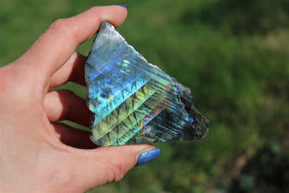 Morceau de labradorite mi-brute AU CHOIX menu déroulant - Aurore Lune 