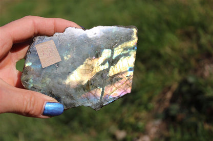 Morceau de labradorite mi-brute AU CHOIX menu déroulant - Aurore Lune 