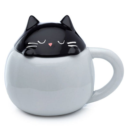 Mug avec Couvercle Feline Fine - Chat - Aurore Lune 