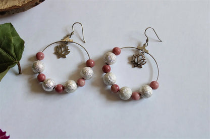 PRINTEMPS DE DOUCEUR * boucles d'oreilles - Aurore Lune 