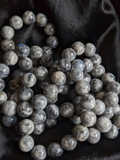 Bracelet élastiqué en labradorite - Aurore Lune
