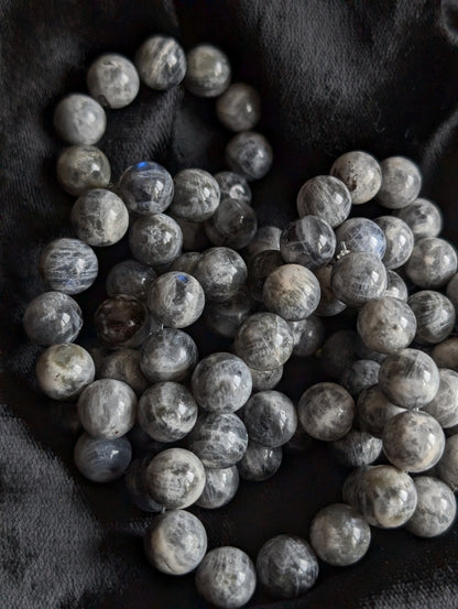 Bracelet élastiqué en labradorite - Aurore Lune