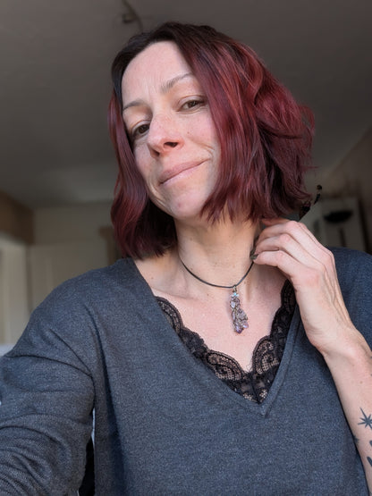 Collier Fait Main en Améthyste de Vera Cruz - Aurore Lune