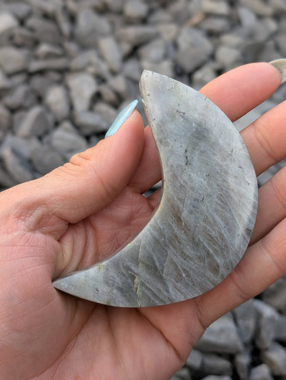 Lune labradorite 8 cm - Aurore Lune