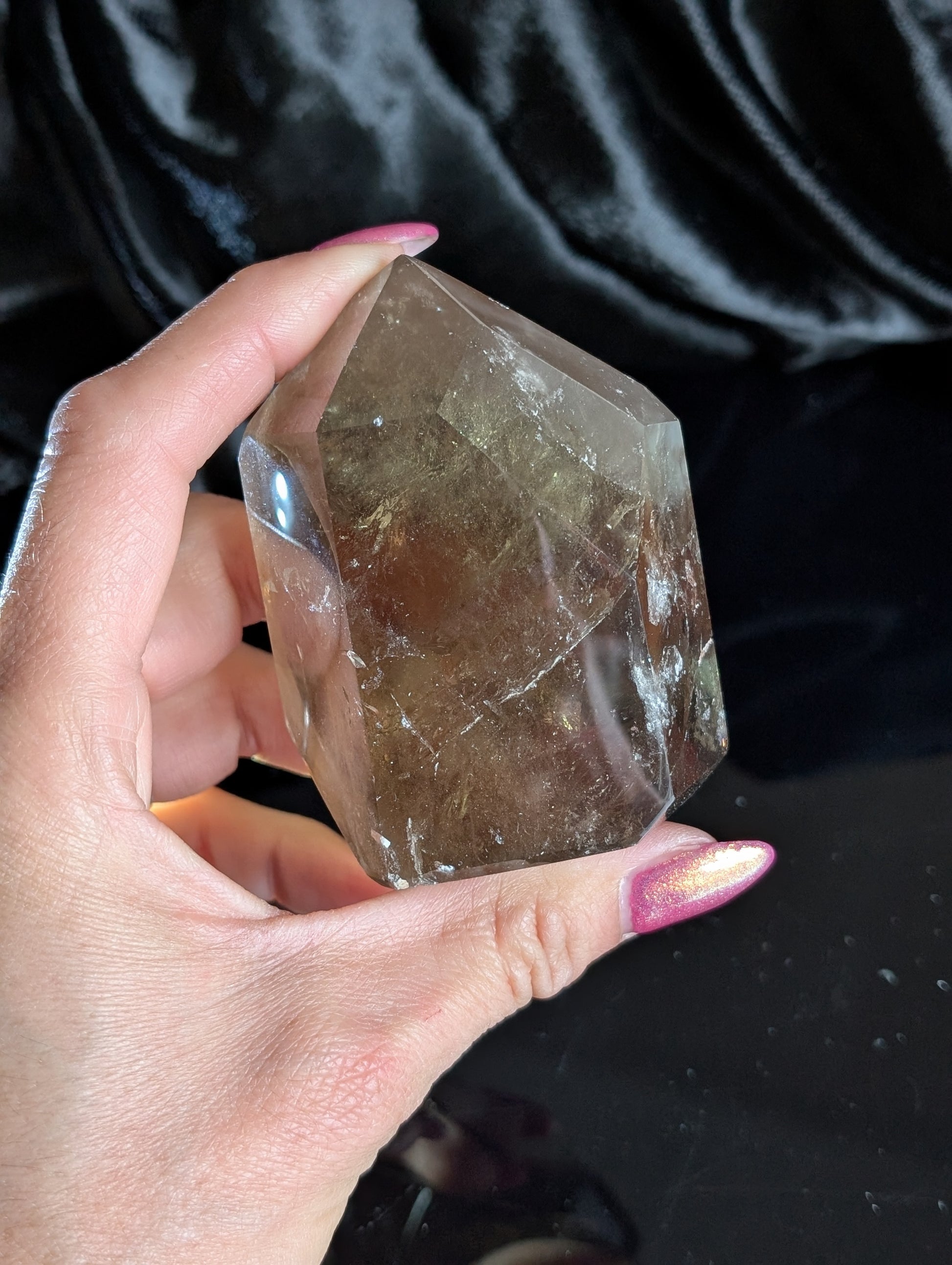 Pointe de citrine véritable - Aurore Lune