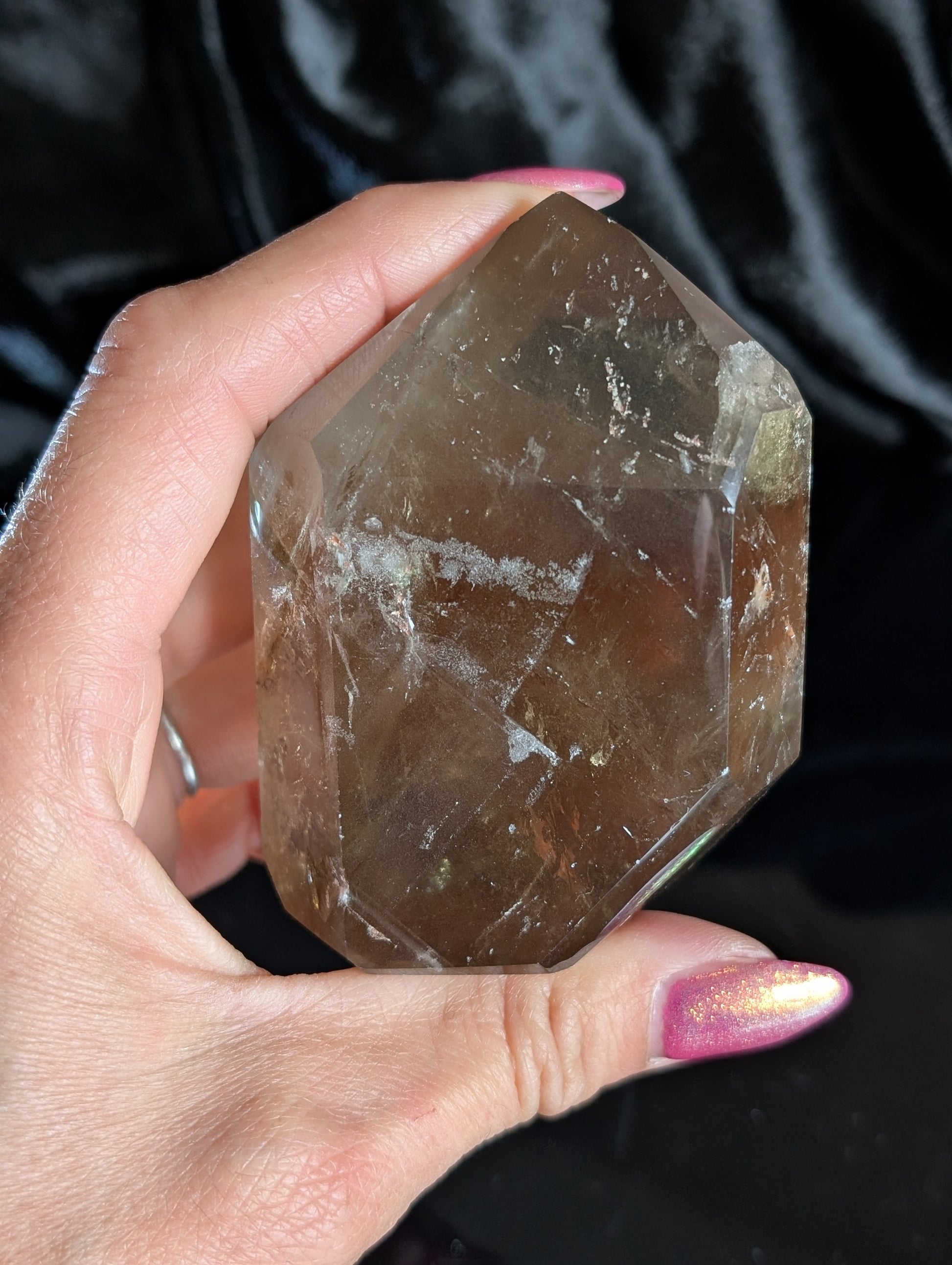 Pointe de citrine véritable - Aurore Lune